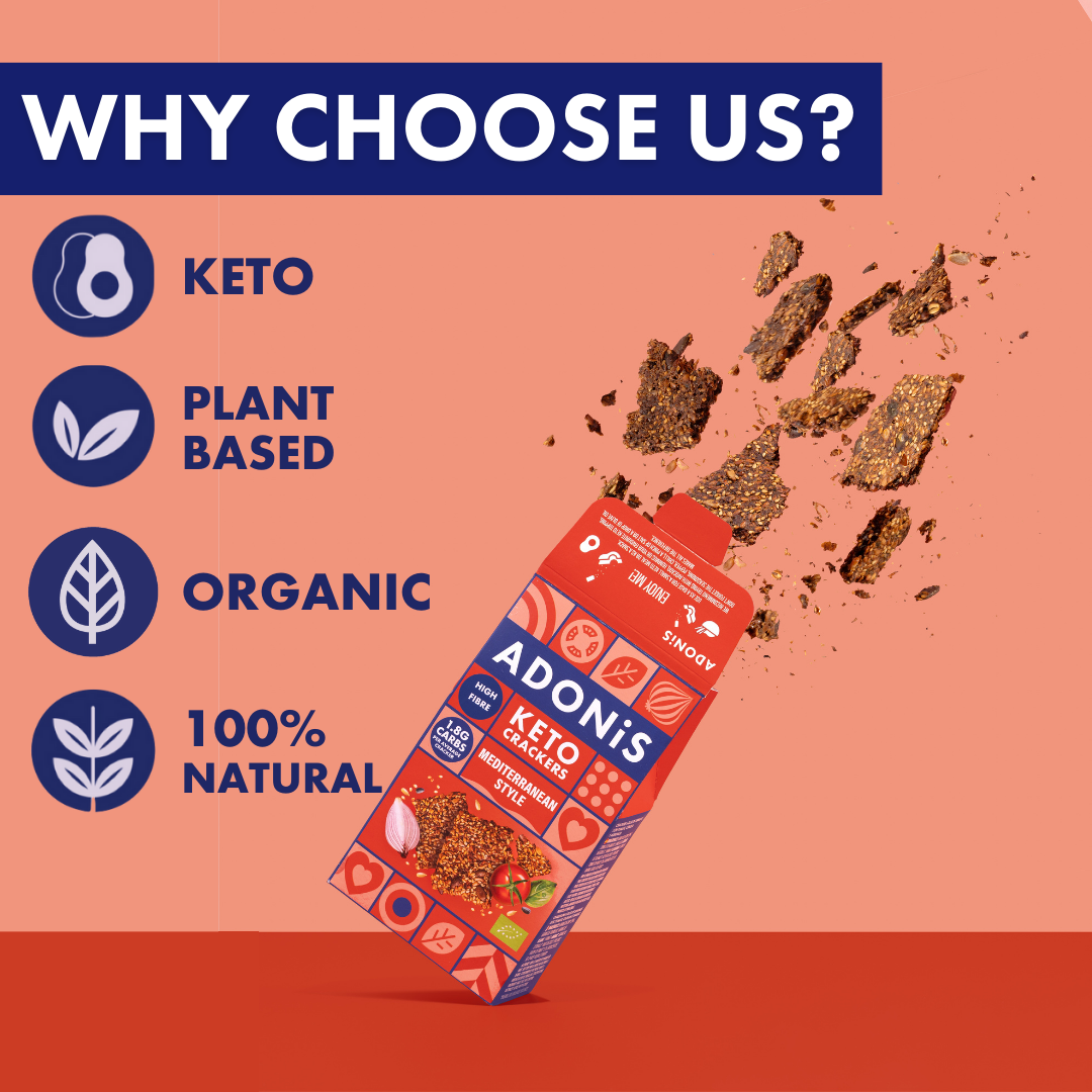 Mediterranean Style Keto Crackers (10x60g)